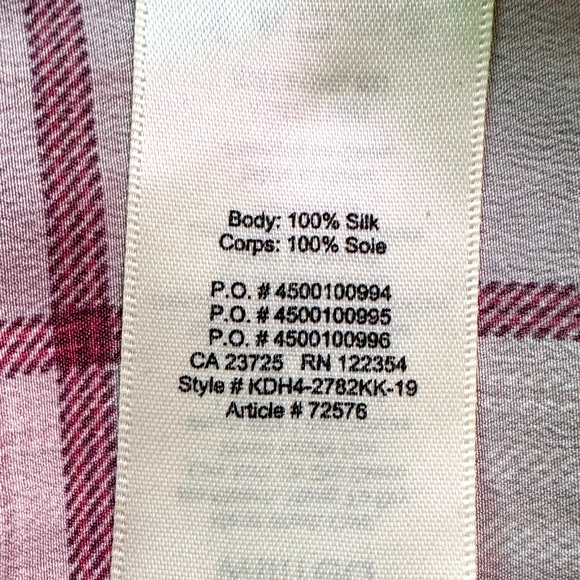 Aritzia Silk Plaid Buttondown - Picture 7 of 7